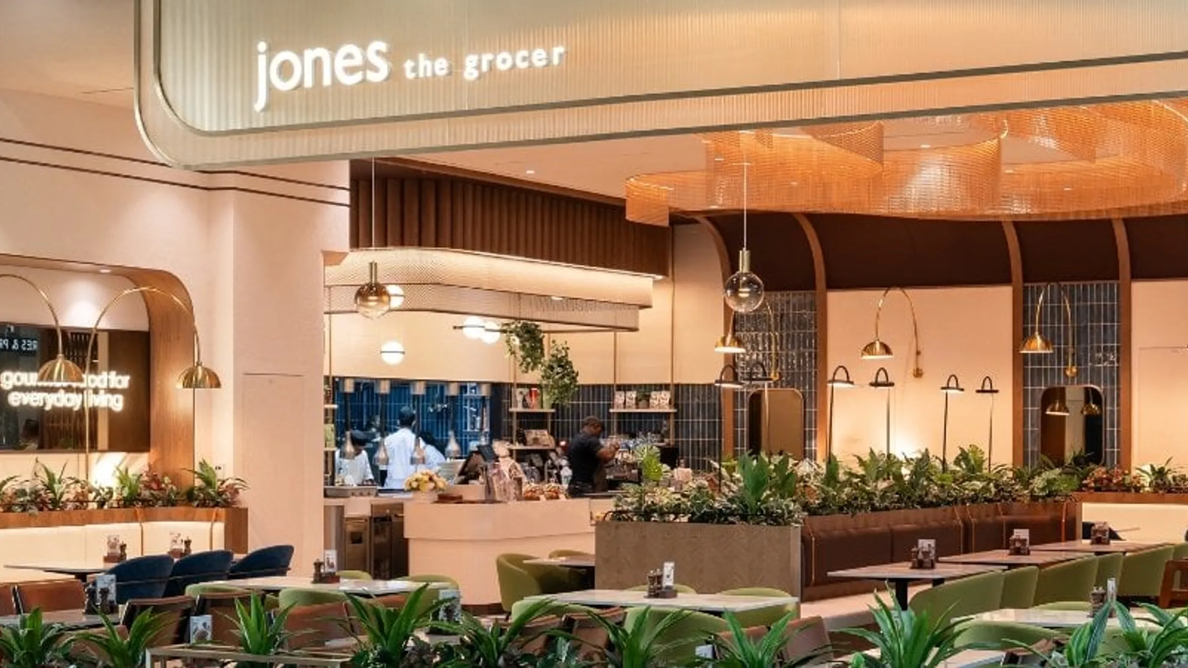 a restaurant with tables and chairs