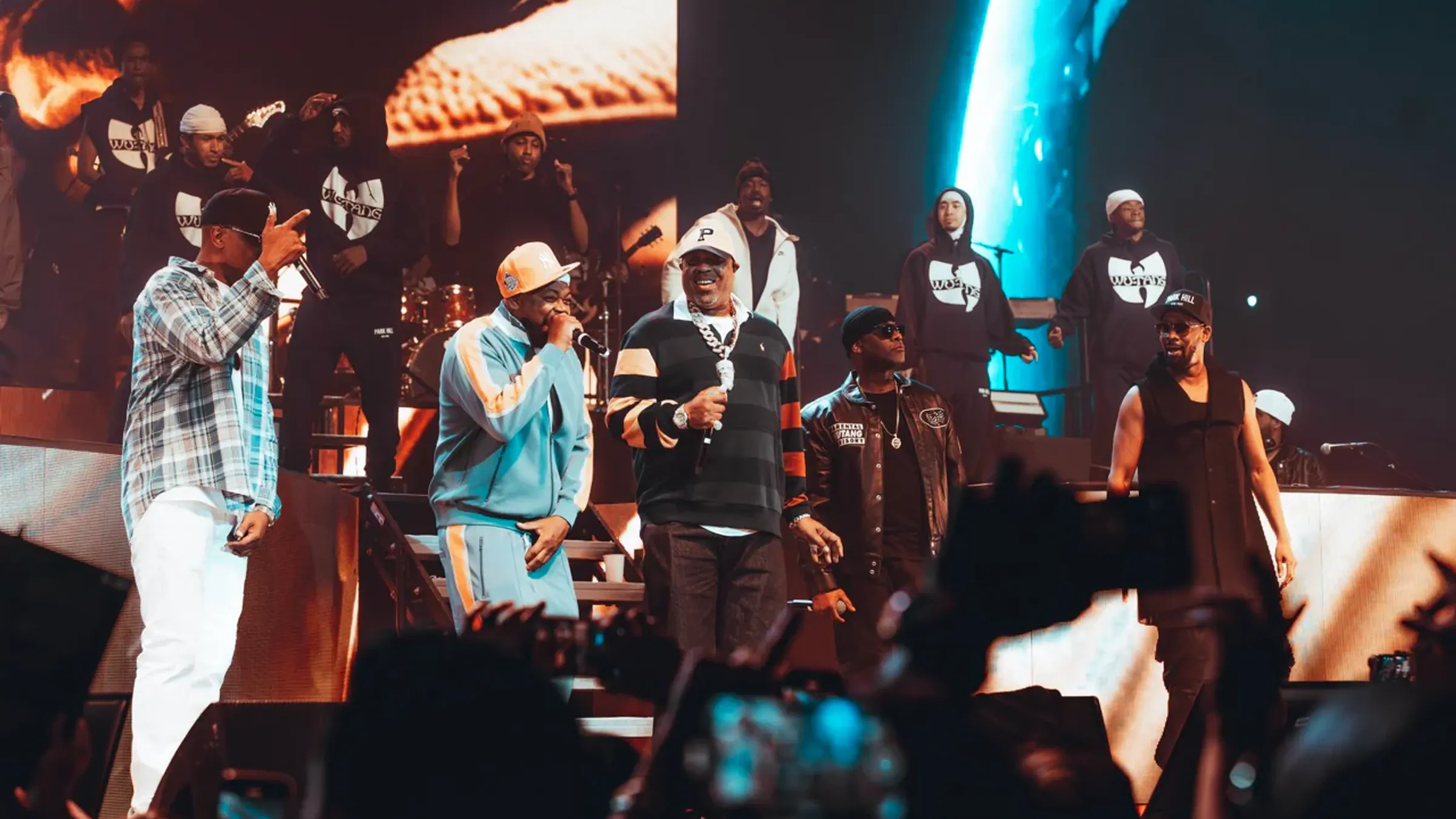 a group of men on stage