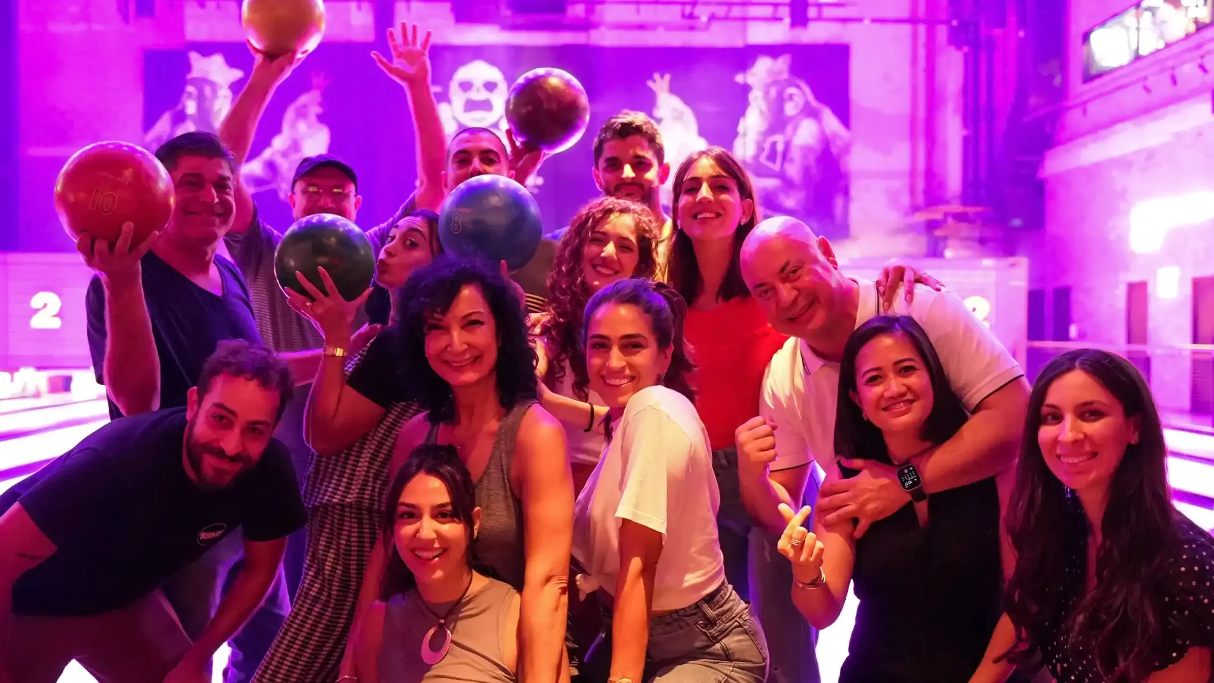 a group of people posing for a picture