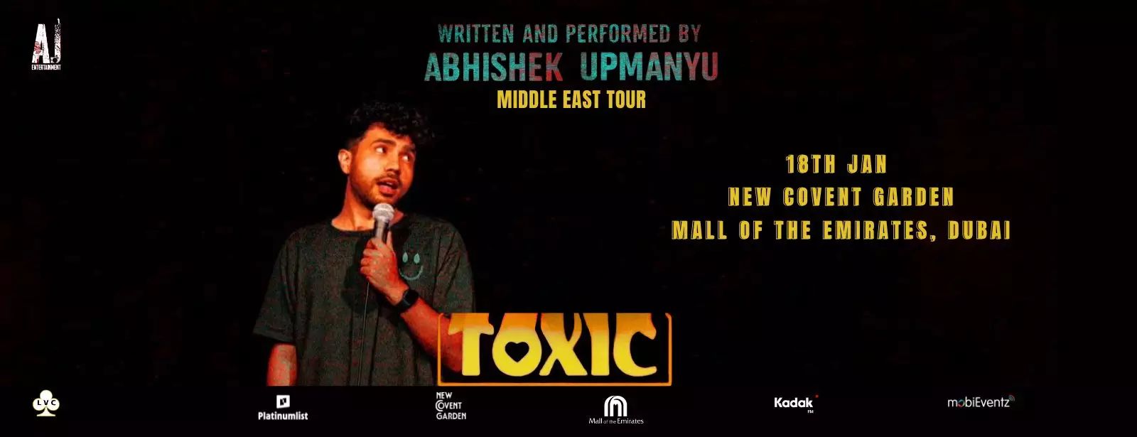 Abhishek Upmanyu Brings His "Toxic" Stand-Up To Dubai