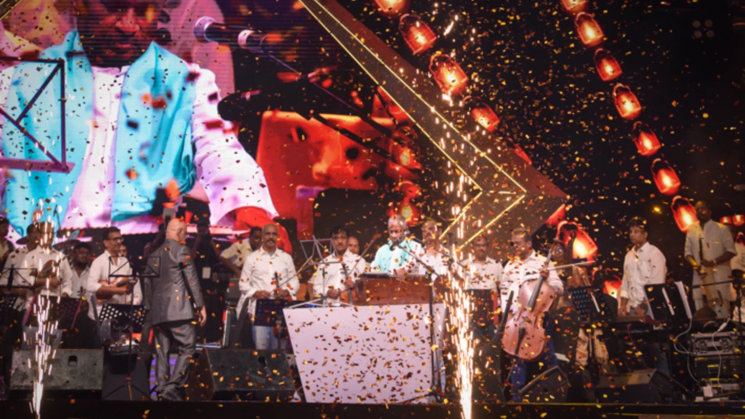 a group of people on a stage
