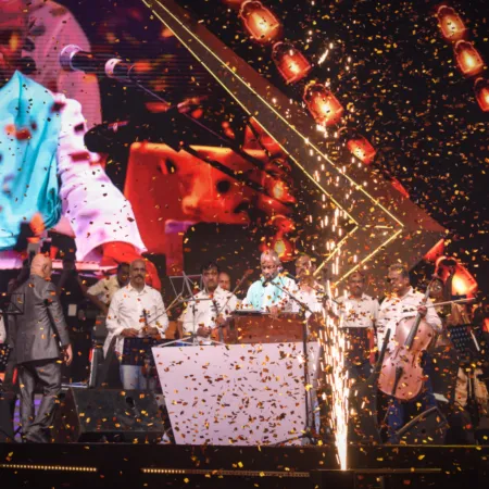 a group of people on a stage